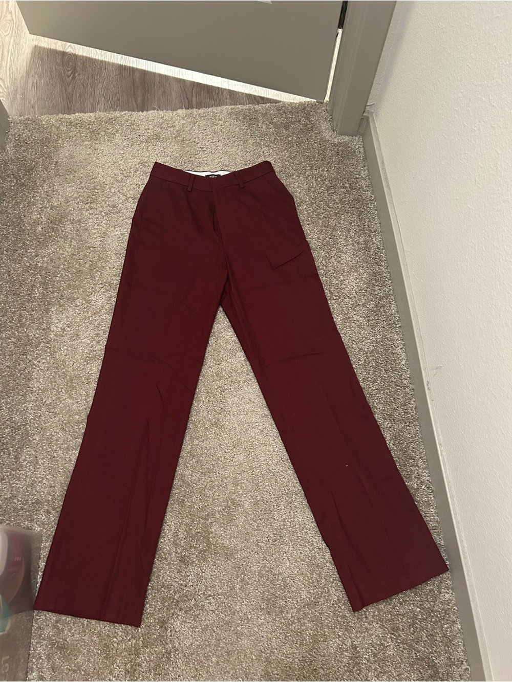 Scotch & Soda Women’s Straight-Leg Dress Pants in Burgundy